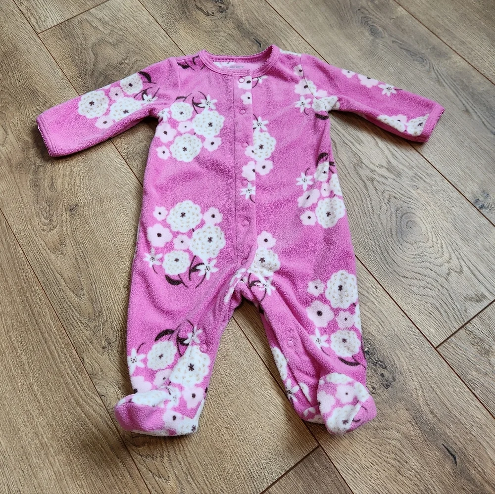 3m Soft Fleece Carter's Floral Sleeper